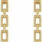 Square Chain Link Earrings