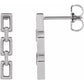 Square Chain Link Earrings