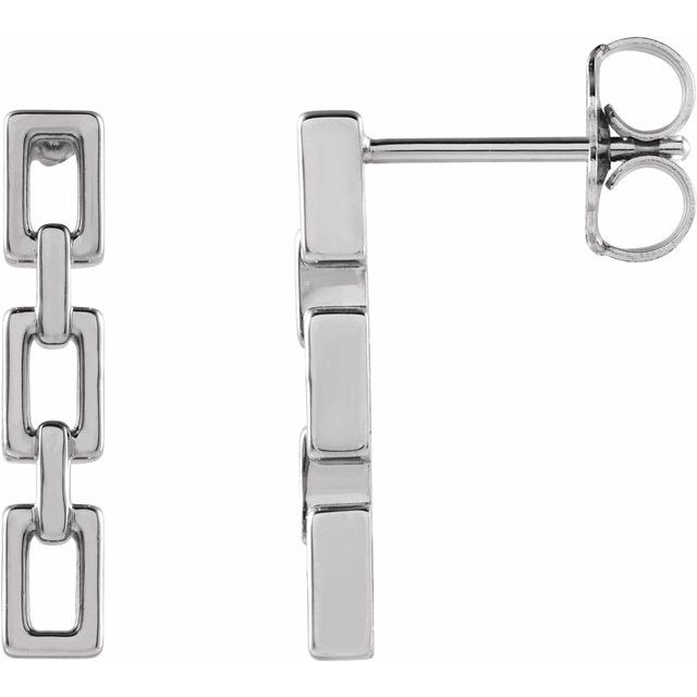 Square Chain Link Earrings